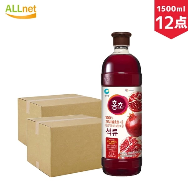 清浄園　ホンチョ　ざくろ　1500ml　12本セット　ざくろ酢