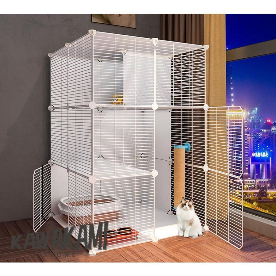 最安値挑戦 猫 ケージ 特大 多頭飼い 猫 ゲージ 多頭飼い猫 ケージ 大型折りたたみ キャットケージ 室内用猫ゲージ 大きめ動物 ケージ 大型猫用ケージ 大きいスペース 猫