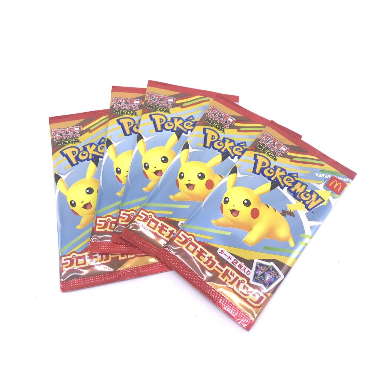 マクドナルド ポケモンカードゲーム MEGA プロモカードパック カード2枚 5パックセット未開封 30PO