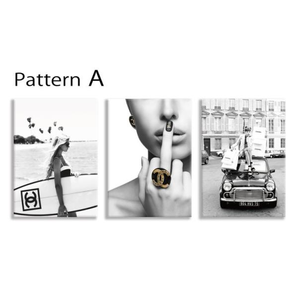 ファブリックパネル アートフレーム 飾り ポスター 壁掛け ウォールデコレーション 写真 風景 情景 海辺 街並み 壁飾 おしゃれ patternA 3枚セット