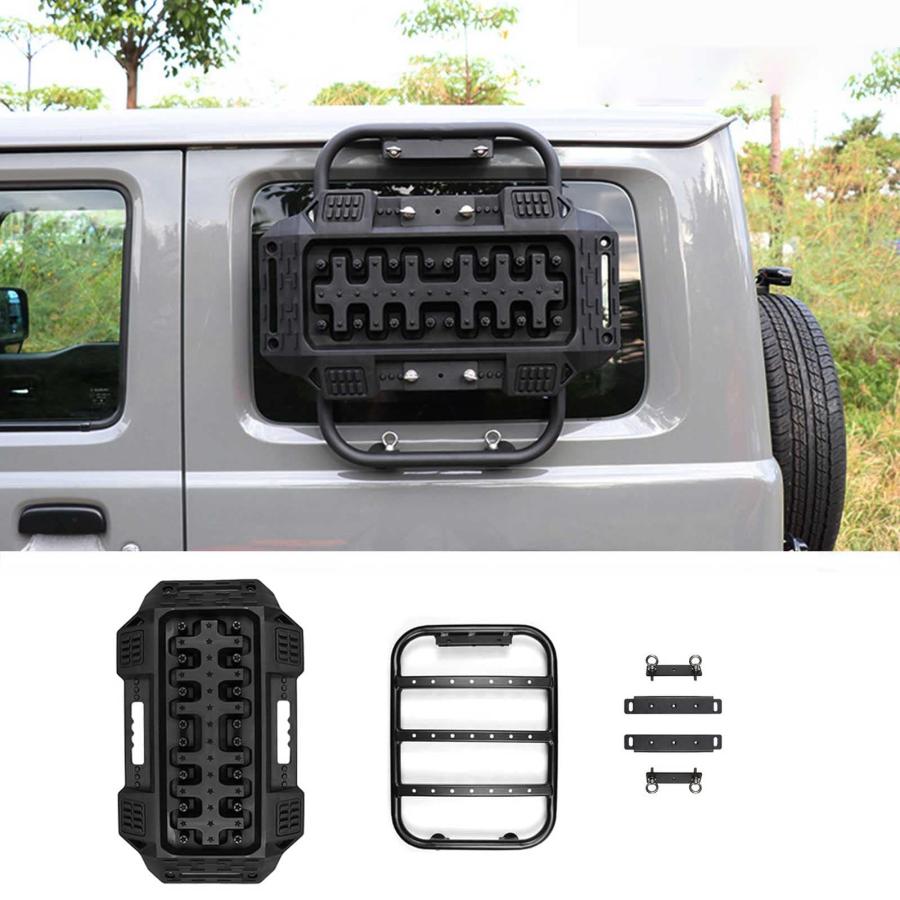 新型スズキジムニー 専用のカスタム アクセサリ 車緊急脱出マット 新型スズキジムニーJB64 ジムニーシエラJB74 サイドウィンドウラダー リカバリートラックトラ