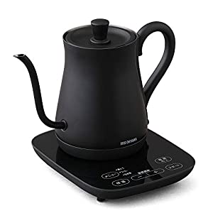アイリスオーヤマ 電気ケトル 温度調節 ドリップケトル ケトル 600ml 9段階温度調節付 保温設