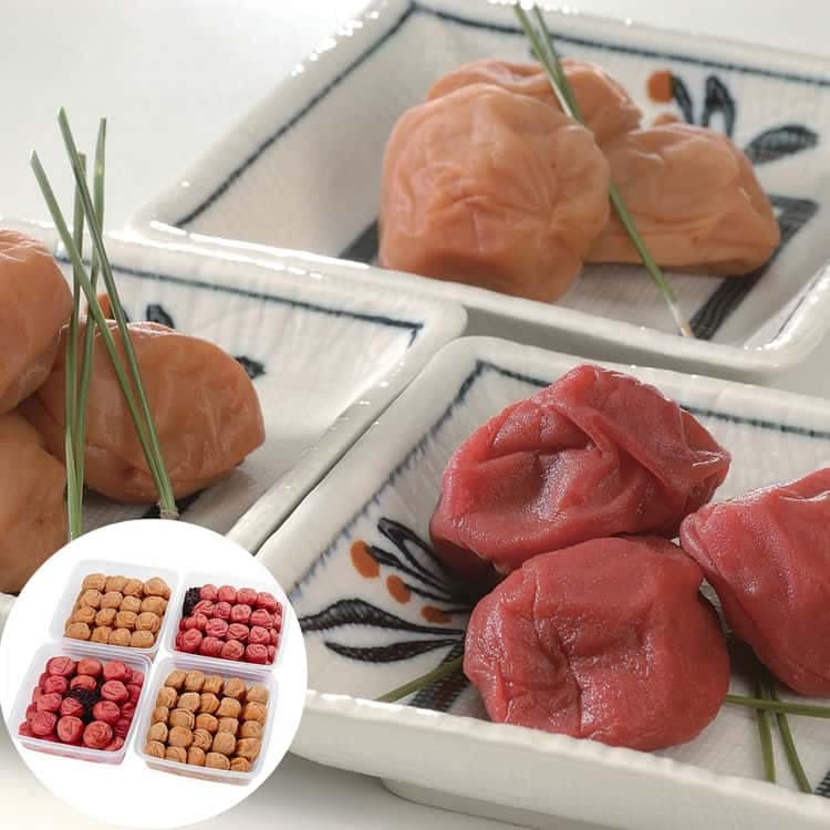 和歌山 紀州南高梅 梅干 4種詰合せ (昔風味 うす塩味 はちみつ風味 しそ風味) 各1kg 離島は配送不可 2810051 お歳暮 お中元 お土産 ご進物 ギフト 贈り物に最適