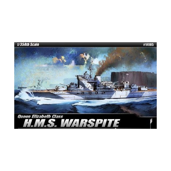 Academy Queen Elizabeth Class H.M.S. Warspite Boat Model Building Kit 並行輸入品
