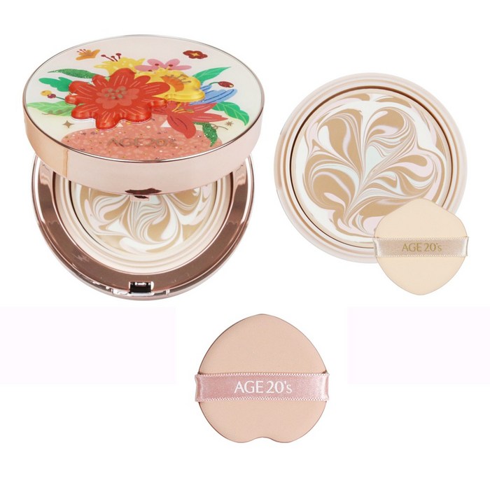 エッセンスカバー 第4世代 フローラエディション23号 ピンクフローラ23号 ピンク 本品1 つめかえ1 パフ1