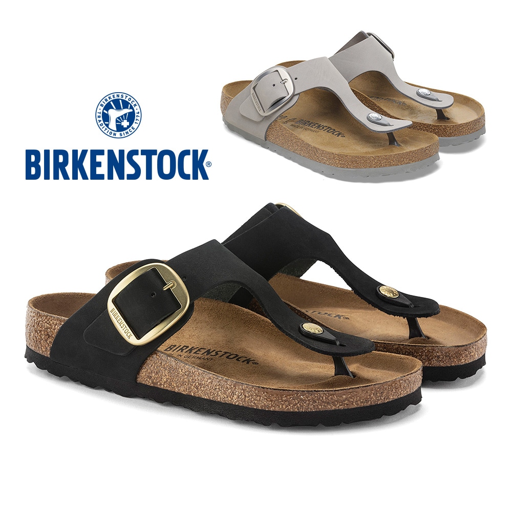 ビルケンシュトック サンダル レディース ギゼー ビッグバックル 1024019 1022179 BIRKENSTOCK 2025春夏 Gizeh Big Buckle コンフォートサンダル ヌバック