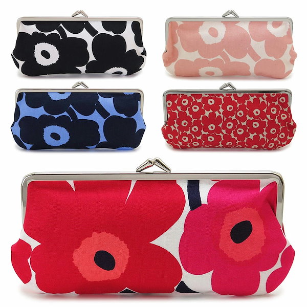 美品　マリメッコ　がま口ポーチ　スマホケース　ウニッコ　がま口ポシェット marimekko 【並行輸入品】マリメッコ がま口 ポーチ 020310