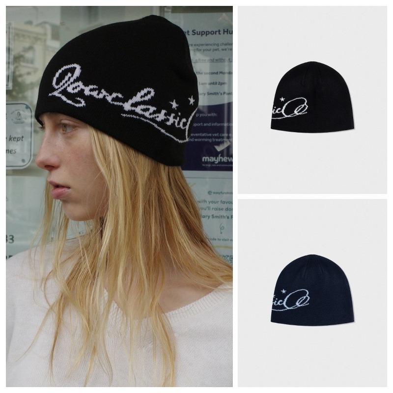 【LOW CLASSIC】 Lc WAVE LOGO BEANIE : 2COLORS