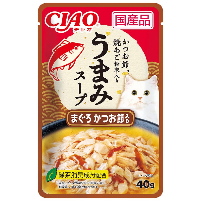 いなば　旨味スープパウチ　まぐろ　かつお節入り　４０ｇX９６袋　ＣＲＣ35―20―20―10―40