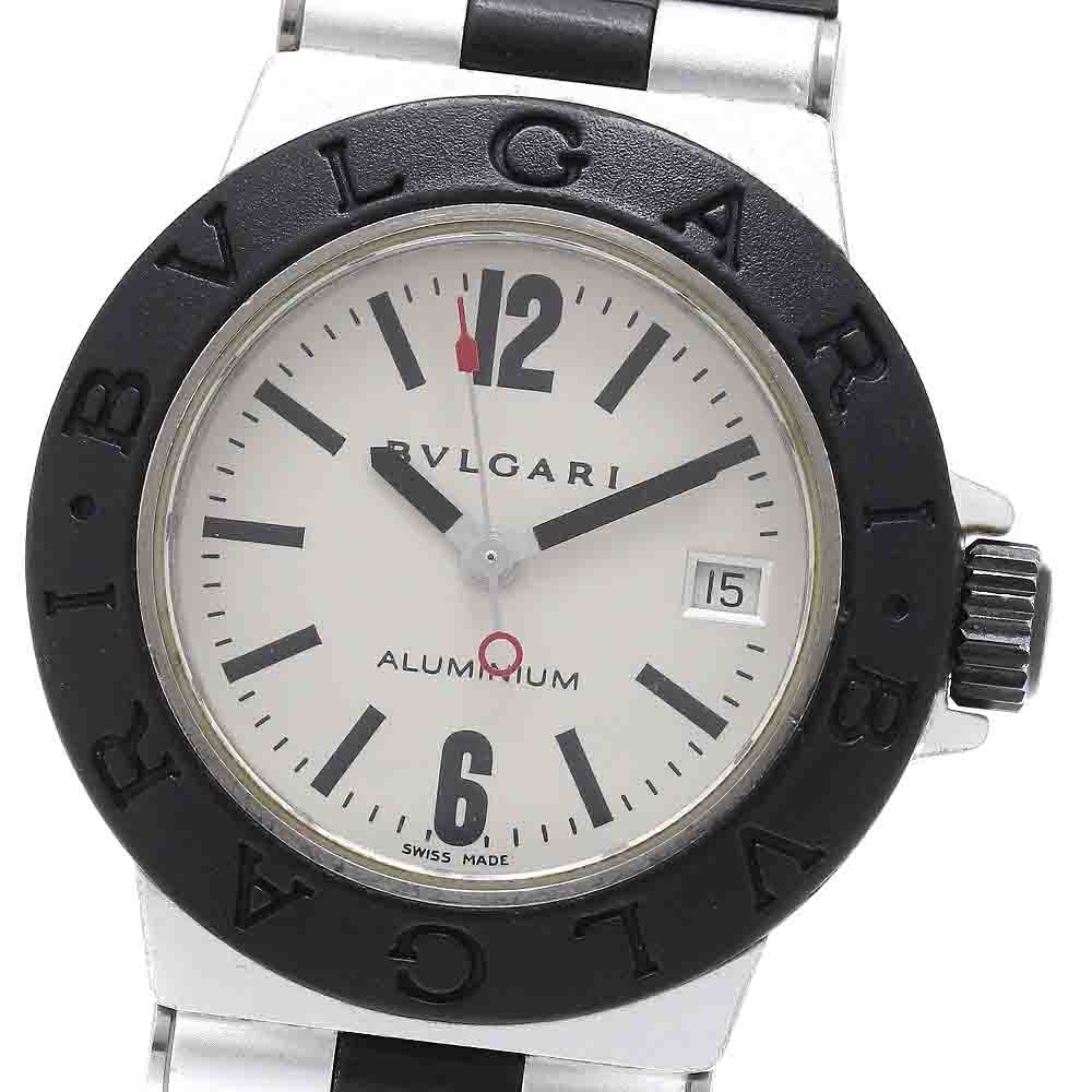 ブルガリ BVLGARI AL29TA アルミニウム デイト クォーツ レディース _958049【中古】