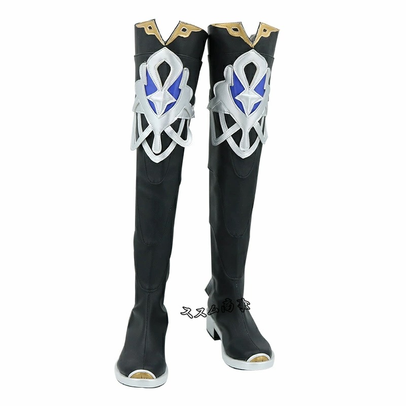 【迅速な出荷】原神 げんしん アルベド コスプレ 靴 ブーツ イベント パーティー 変装 仮装 cz2129