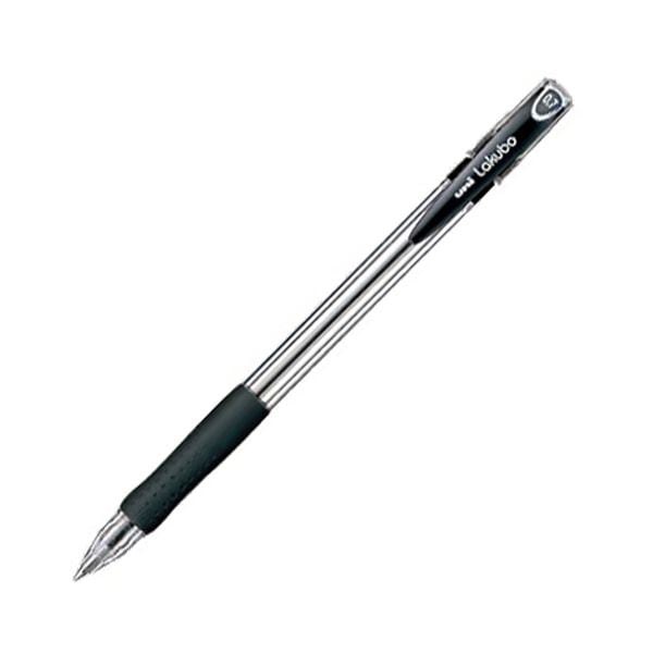 (まとめ) 三菱鉛筆 油性ボールペン VERY楽ボ 細字 0.7mm 黒 SG10007.24 1本 (×100セット)
