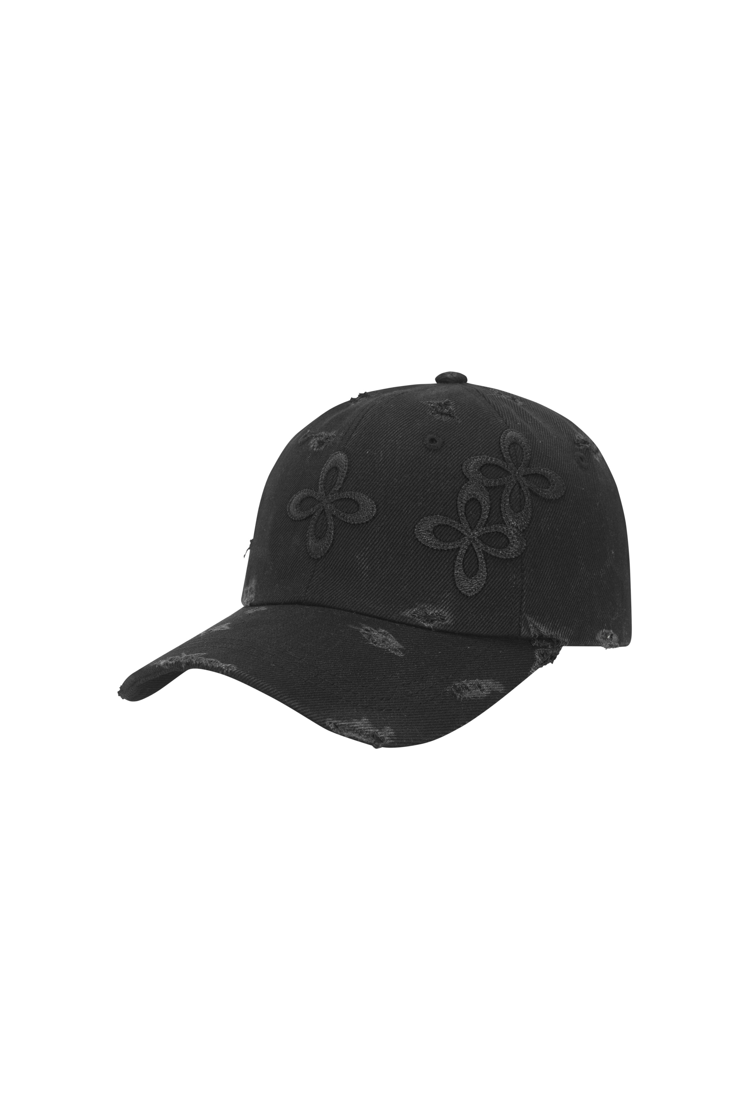 【SURGERY】26SS SURGERY CLOVER LEATHER PATCH CAP : BLACK