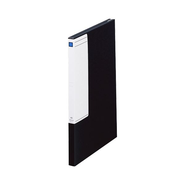 (まとめ）キングジム 図面ファイルGS A22つ折 背幅27mm 黒 1172 1セット(5冊)(×3セット)