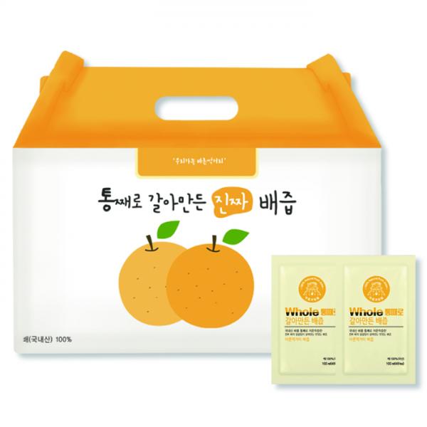 丸ごとすりおろして作った梨汁普通のポーチ 통째로 갈아만든 배즙 일반파우치