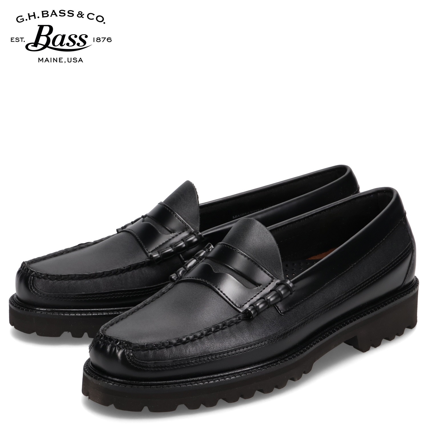 ローファー モック ウィージャンズ 90 ラーソン カヌー メンズ ブラック 黒 BA11506A-000