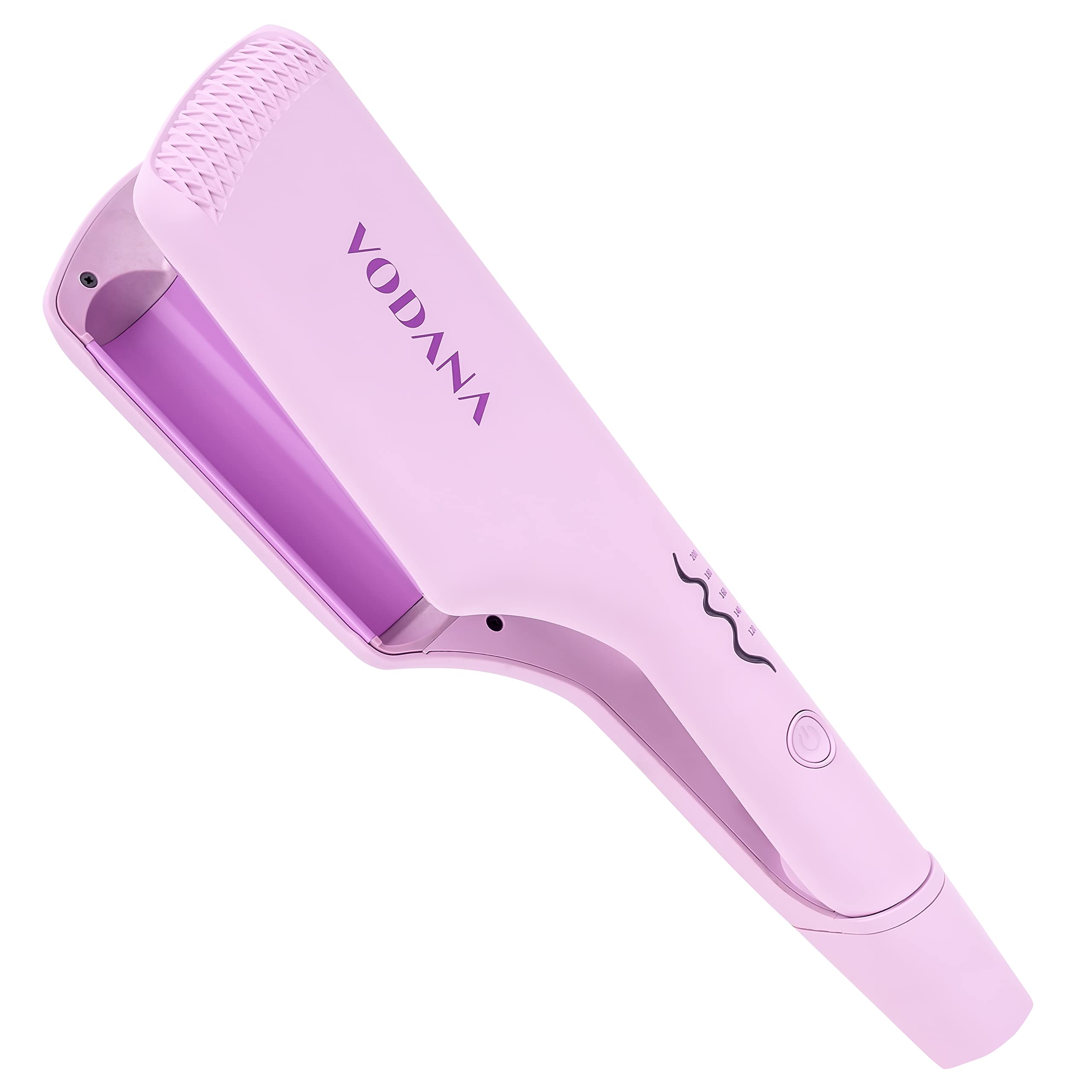 VODANA トリプルフローウェーブアイロン【日本正規品】【日本仕様プラグ】挟むだけ ウェーブアイロン ヨシンモリ くびれ巻き 韓国風ヘア ダメージ最小化 (32mm, バイオレット)