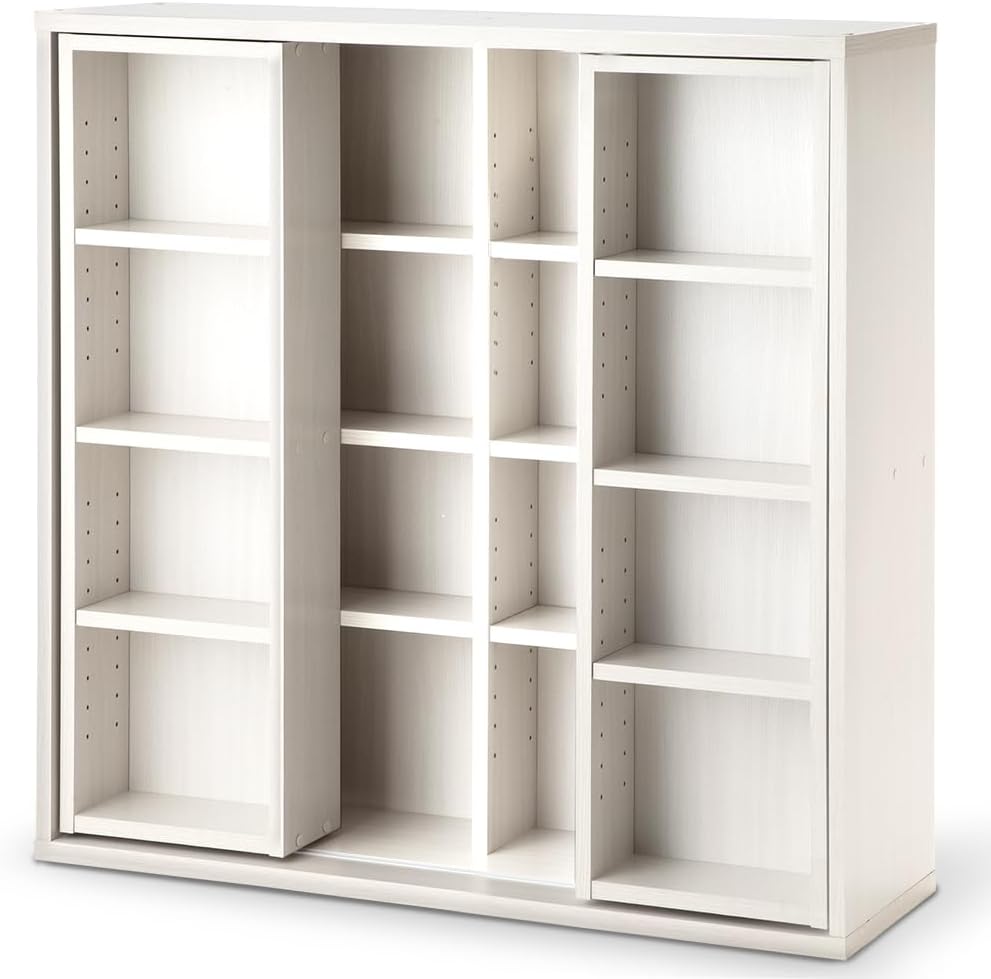 アイリスオーヤマ(IRIS OHYAMA) 本棚 大容量 棚 収納棚 ラック スリム おしゃれ おもちゃ スライド 収納 幅約90×奥行約29.2×高さ約92.2cm スライド棚 オープンラック