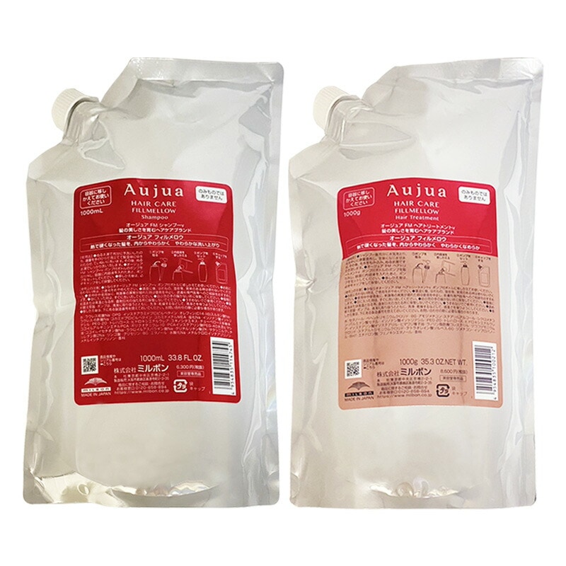 フィルメロウ シャンプー 1000ml & ヘアトリートメント 1000g 詰替え Fillmellow ダメージ毛 熱ダメージ ローズ －60－