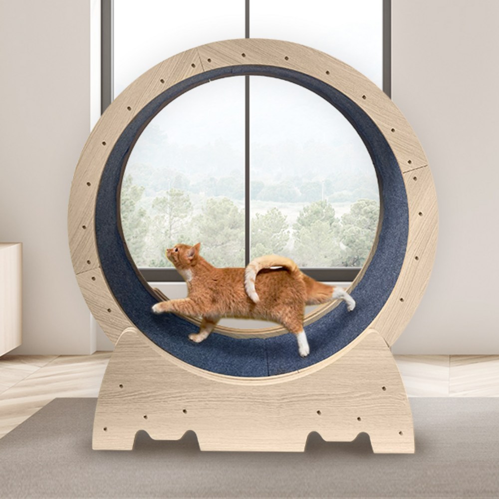 ペットショップ低騒音安全ロック装置簡単設置ウダダキャットホイールM