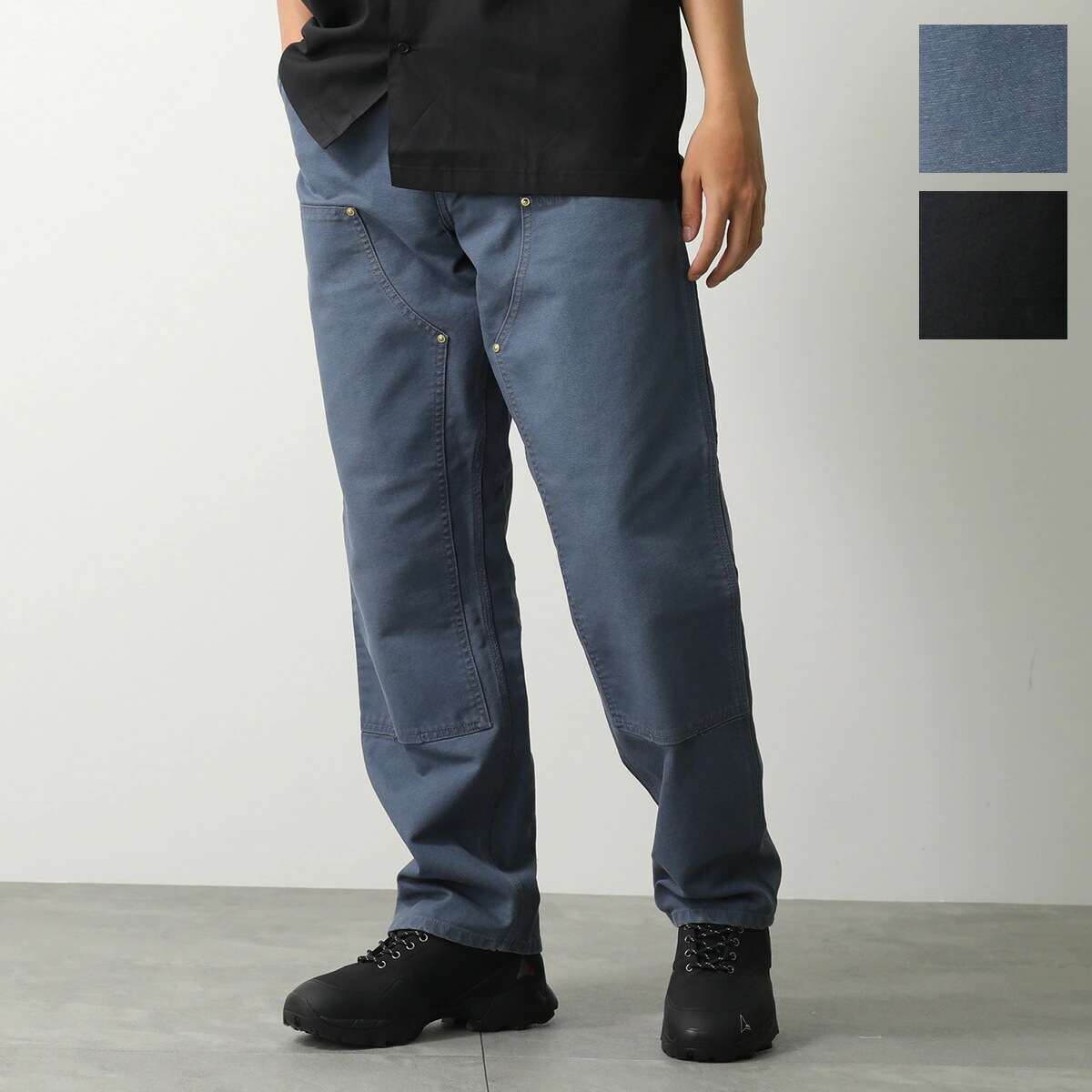 Carhartt WIP カーハート ワークパンツ DOUBLE KNEE PANT ダブルニーパンツ I034796 メンズ キャンバス ロゴラベル カラー2色