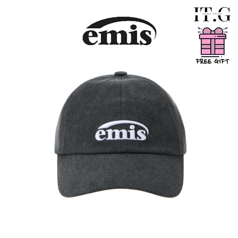 NEW LOGO PIGMENT BALL CAP-BLACK/韓国ファッションキャップ帽子スタイル