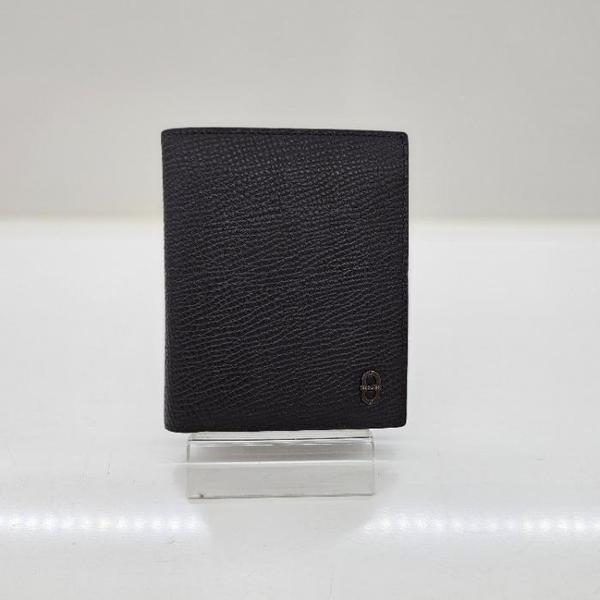 HC12 メンズ エンボス レザー 二つ折り財布 メンズ 格子エンボス 天然皮革 中 (S45336471)