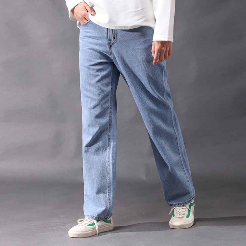 (ジュアンス) ヒドゥンバンディングストレートワイドデニムパンツ FICP2583