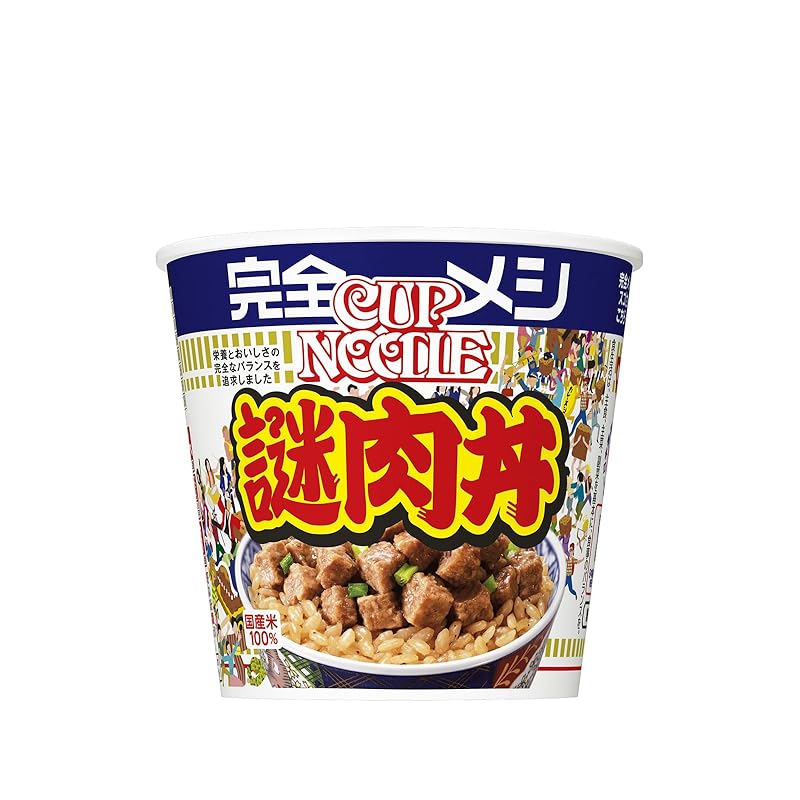 完全メシ 日清食品 謎肉丼 丼 食品 たんぱく質17.9.g PFCバランス 食物繊維8.3g (6食セット)