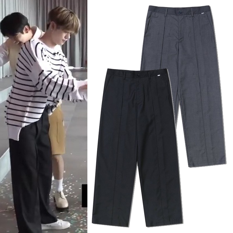 TXT ヨンジュン着用 OPEN TUCK PANTS