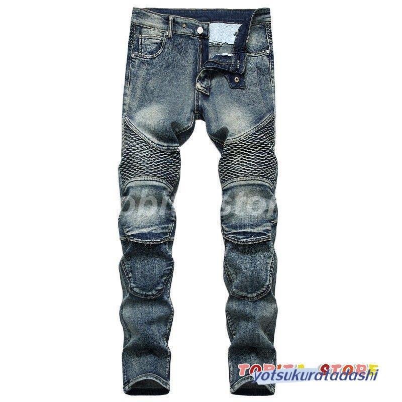 【急速出荷】バイクパンツ デニムパンツ バイク レーシング オートバイパンツ バイクウェア ライダーパンツ メンズ 男性 耐磨 バイク用品 カジュアル 通勤 通学 復古