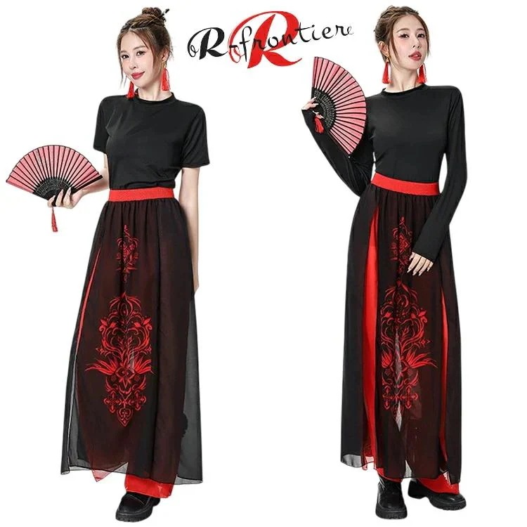 [輸送費無料][七月の新柄]中華風 kpop衣装 ダンス衣装 レディース 大人 セットアップ 黒 へそ出し ワインレッド ワイドパンツ チャイナ服 中華風 衣装 ヒップホップ チャイナ服 衣装 高20