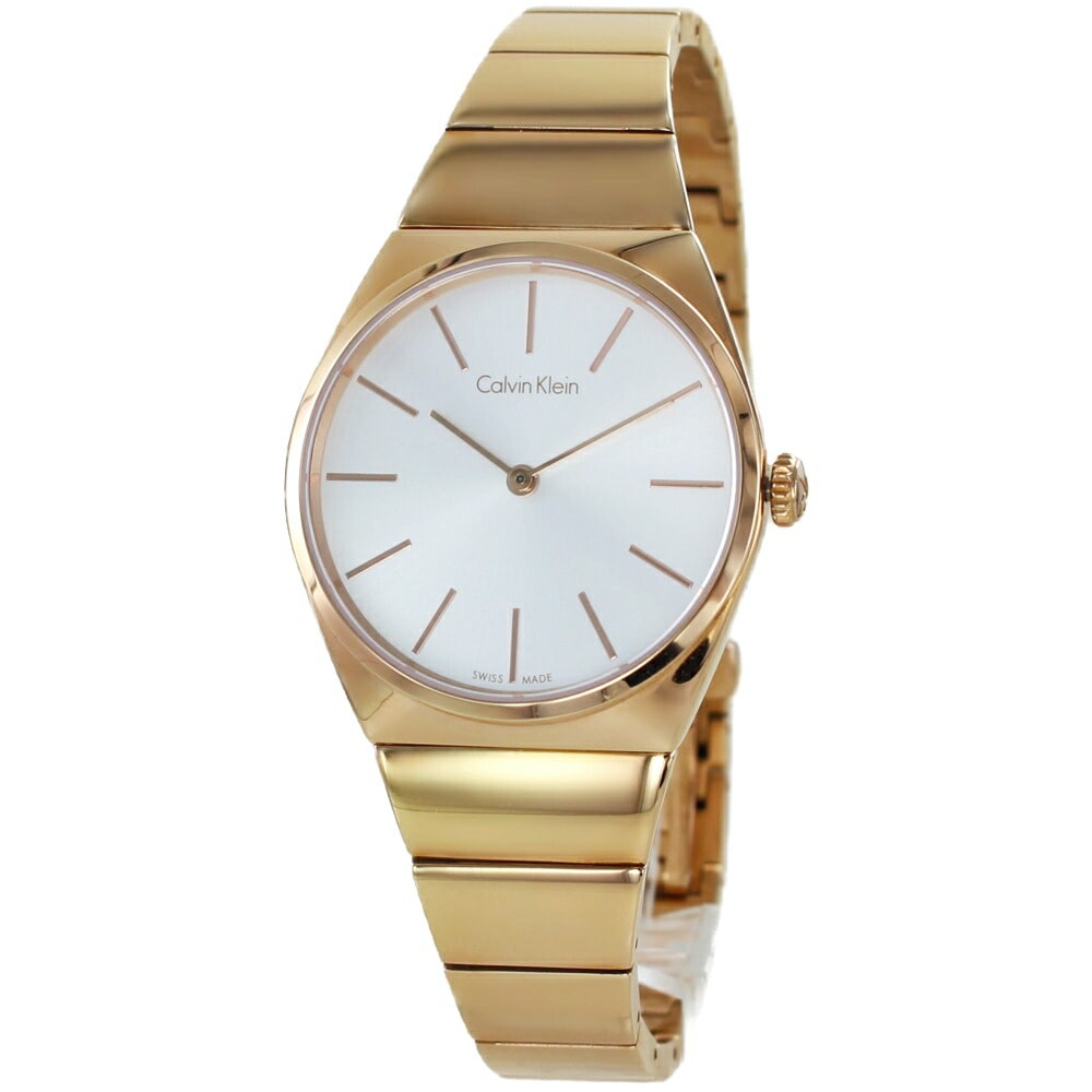 訳あり BOX無し 収納ケース付き 1本用 カルバンクライン 腕時計 手表 レディース シンプル おしゃれ ステンレス ブレスレット 時計 ローズゴールド 女性 仕事用 誕生日プレゼント 妻 結婚記念