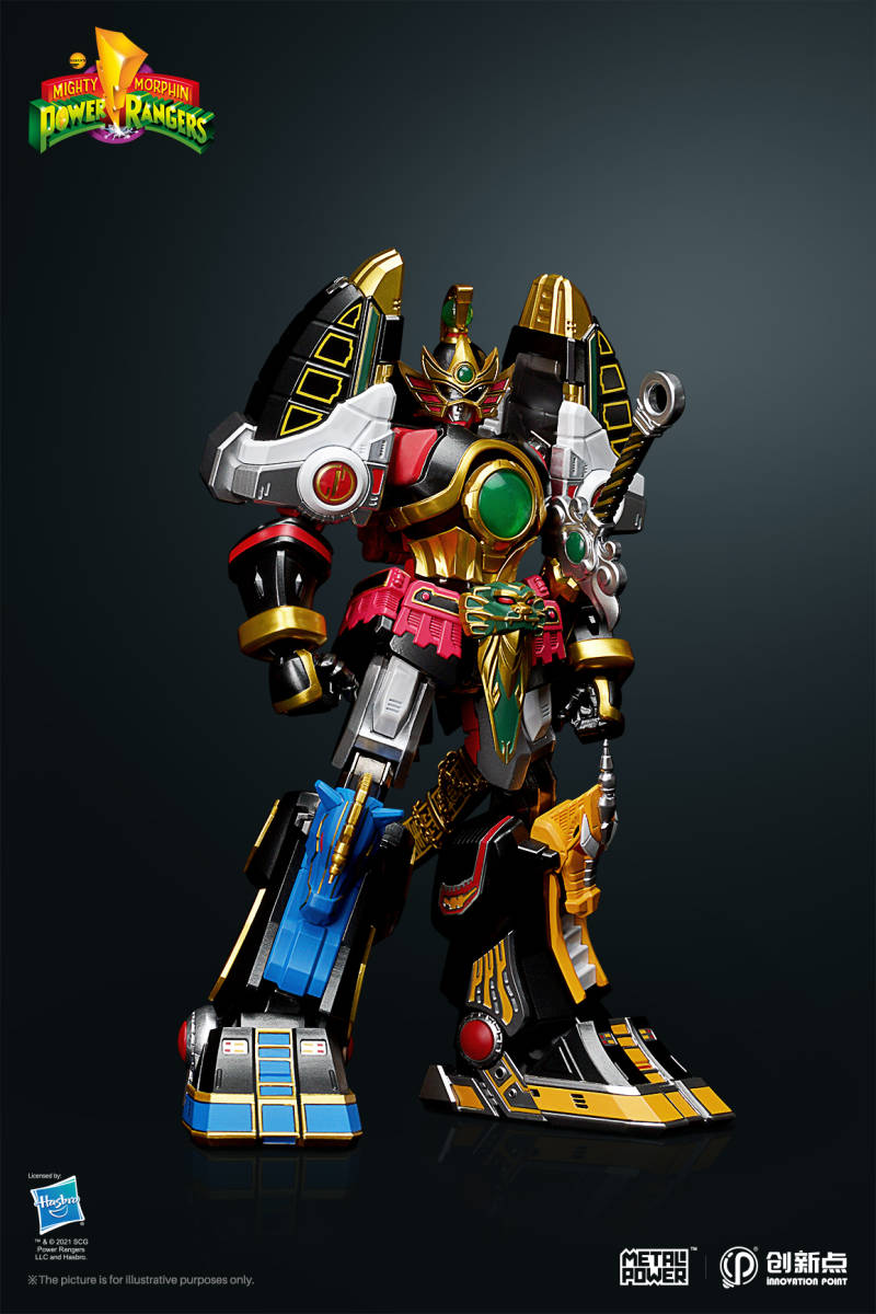 新品未開封創新点 Metal パワー レンジャー レガシー サンダーメガゾード 合金完成品 Thunder Megazord マイティ モーフィン