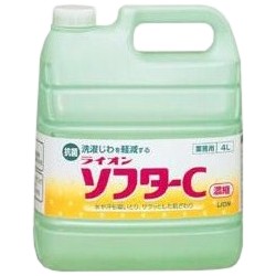 ライオンソフターＣ　ランドリー用柔軟剤　4Ｌ×3本入【取り寄せ商品・即納不可・代引き不可・返品不可】