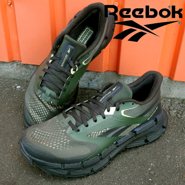 リーボック スニーカー メンズ トレイルランニングシューズ ローカット フロートジグ アドベンチャー 1 カジュアルシューズ 紐靴 100225399 グリーン/ブラック/イエロー 靴 Reebok