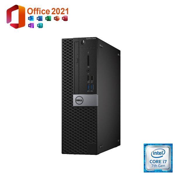 美品 中古パソコン デスクトップパソコン Windows11 Office2021 DELL OptiPlex 5050SFF 第7世代 Corei7 メモリ8GB DS SSD256GB + HDD