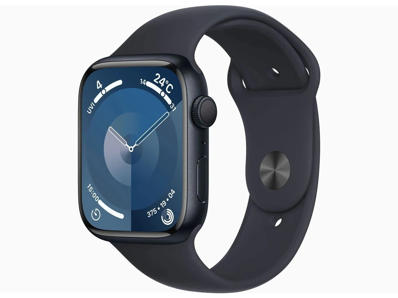 Apple Watch Series 9 GPSモデル 45mm MR993J/A [ミッドナイトスポーツバンド S/M]スマートウォッチ本体