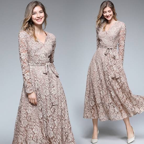 早割価格パーティードレス ロング丈 パーティードレス 大きいサイズ レース ワンピース レース ロングドレス 結婚式 お呼ばれ ロングワンピース 大きいサイズ 花柄 大人 カシュクール リボン 30代