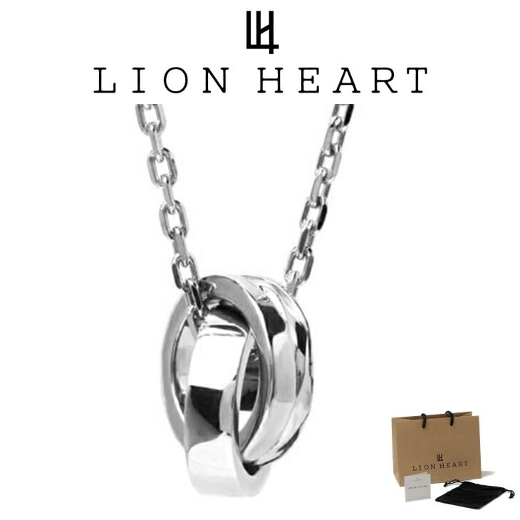 ネックレス メンズ レディース ダブルリング スピニンググロウスラッシュライン LH for Gift SV925 LH-1NE334 クリスマス 誕生日 プレゼント 【ネコポス】