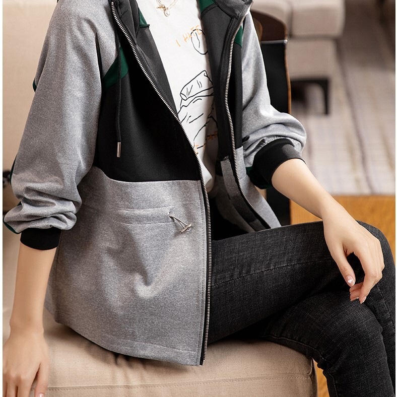 スポーツジャケット グレー トップス ジャケット スリム 細身 ストレート スマート かわいい