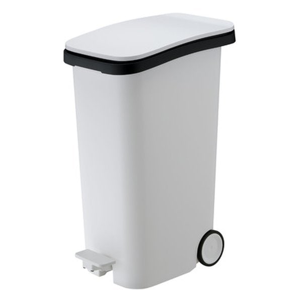 スムース ペダルダストボックス31L ホワイト 幅25.5×奥行き40.3×高さ58.8cm