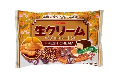 【送料無料】フルタ製菓 生クリームチョコ アーモンドプラリネ 164g3ケース/54袋
