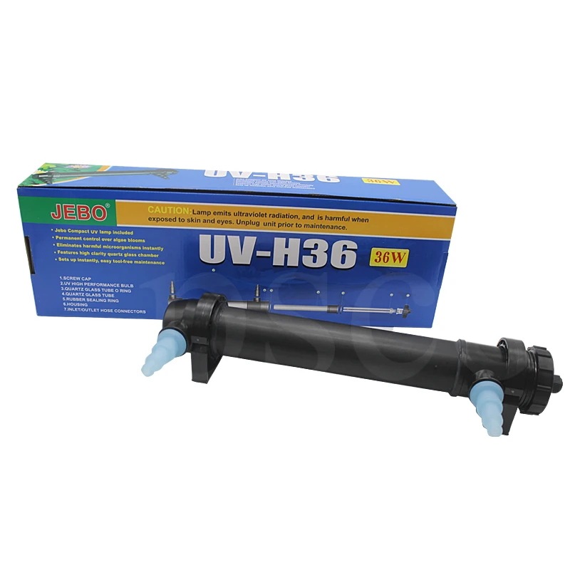 Jeibo-水族館ライト滅菌器,紫外線水フィルター池用ウォータークリーナー,220240v 5w36w