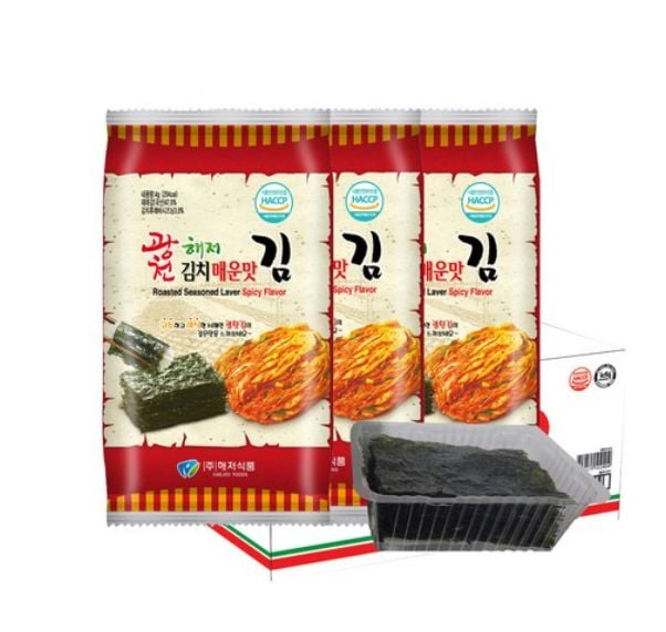 廣川海底海苔 キムチの辛口海苔4g 72個/ 韓国直送