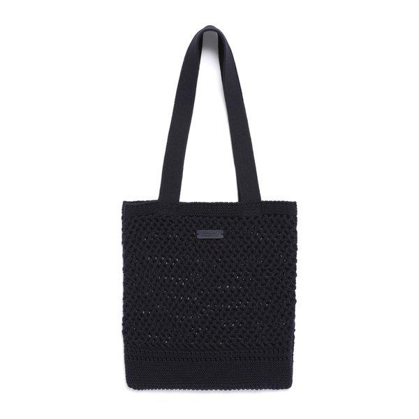 N262ATO010 女性 ニット トートバッグ NAVY