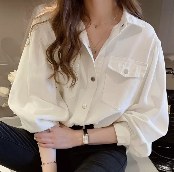 トップス デート シャツ ブラウス カットソー 袖あり 長袖 かわいい 大人可愛い きれいめ シンプル カジュアル 大人 上品 おしゃれ お洒落 主役級 存在感 春 秋 冬 オールシーズン 10代