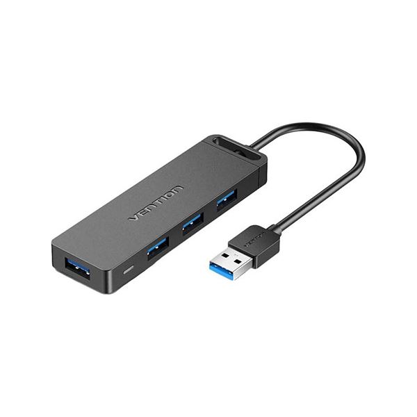 [3セット] VENTION 4-Port USB 3.0 ハブ セルフパワー / バスパワー対応 0.5m ブラック CH-8290X3