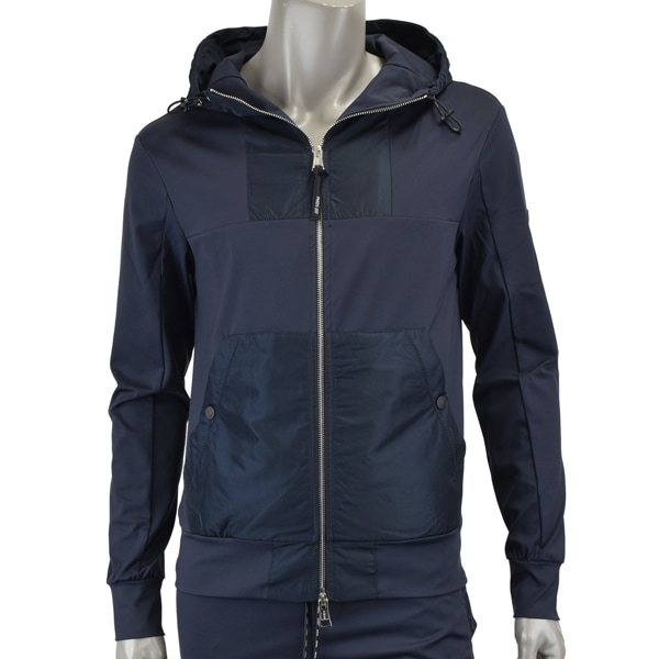 P.M.D.S. ピーエムディーエス JEFFR/切り替え ストレッチ ジップパーカー/F25SW742 BLUE