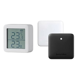 SwitchBot スイッチボット 温湿度計 ハブ ミニ セット デジタル温湿度計 壁掛け 小型 ベビー ペット 温度計